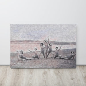 Canvas: Modern Dancers on a beach,  v2.1